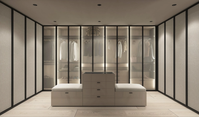 Contemporary, Dressing, 3D ambiance