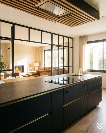 Industrial, Chic, Living room, Creation of exclusive furniture