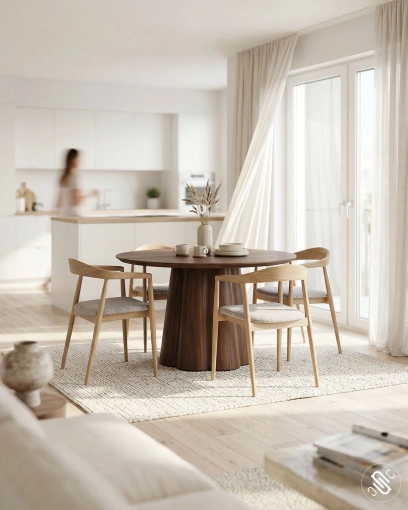 Scandinavian, Chic, Dining room, Creation of exclusive furniture