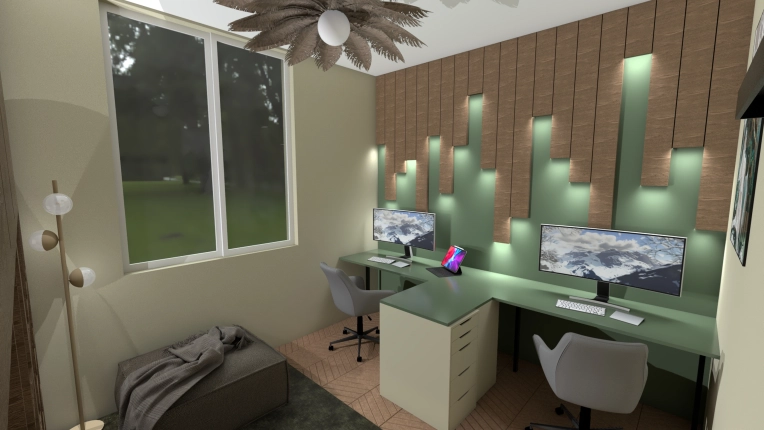 Nature, Office, 3D ambiance