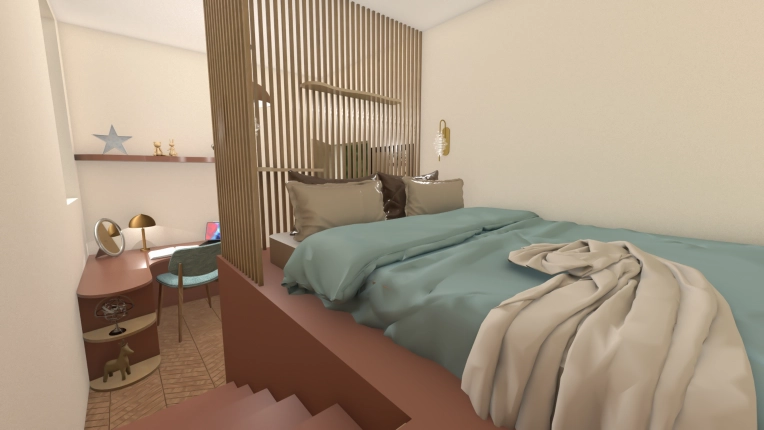 Contemporary, Room, Remote Coaching, 3D ambiance