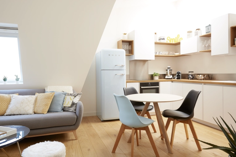 Contemporary, Scandinavian, Flats / Apartments, Kitchen, Full Project, Renovation