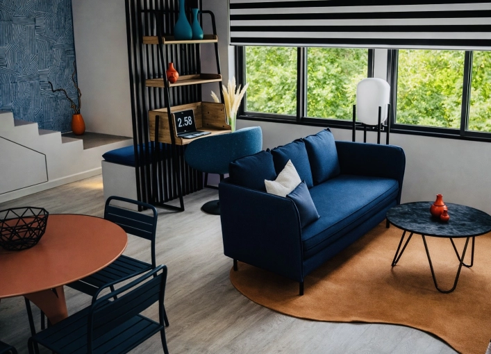 Industrial, Home, Consultation Visit, Full Project, Remote Coaching, Shopping list, 3D ambiance, Plan