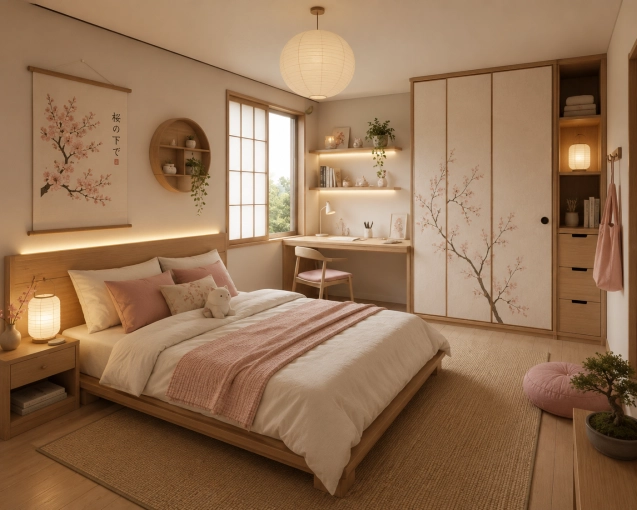 Japanese, Room, Nature, 3D ambiance, Renovation
