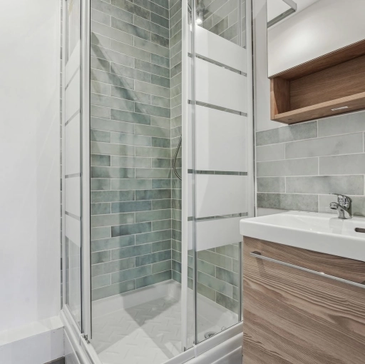 Scandinavian, Bathroom, Nature, Energy renovation, Plan, Renovation