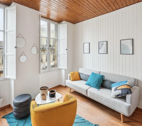 Contemporary, Living room, Consultation Visit, Energy renovation, 3D ambiance, Plan, Renovation