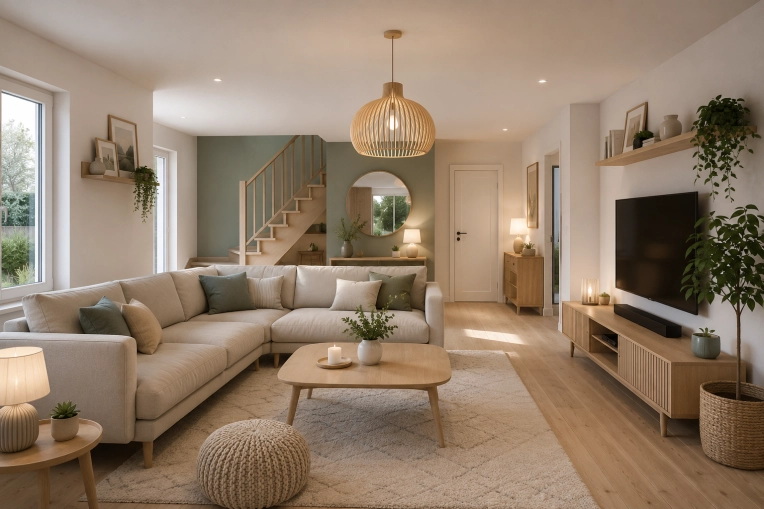 Home, Scandinavian, Nature, Consultation Visit, Energy renovation, 3D ambiance, Plan, Renovation