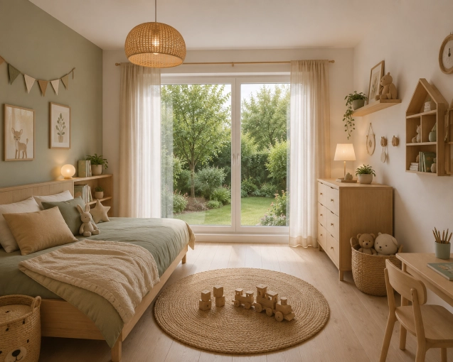 Scandinavian, Room, Nature, Energy renovation, 3D ambiance, Plan, Renovation