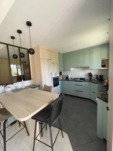 Kitchen, Nature, Full Project, Creation of exclusive furniture, 3D ambiance, Plan, Renovation