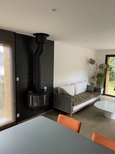 Industrial, Contemporary, Chic, Living room, Home Staging, 3D ambiance