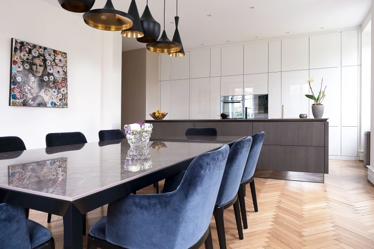 Minimalist, Chic, Dining room, Full Project