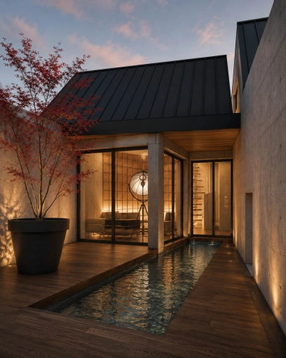 Home, Minimalist, Japanese, Full Project, 3D ambiance