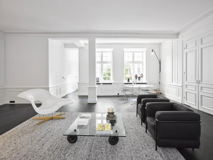 Minimalist, Chic, Living room, Full Project