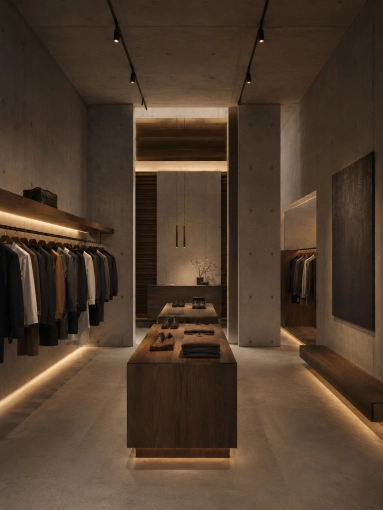 Minimalist, Contemporary, Retail / store, Creation of exclusive furniture, 3D ambiance, Plan