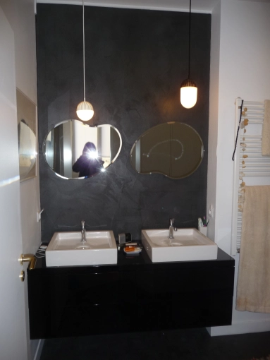 Bohemian, Bathroom, Chic, Full Project