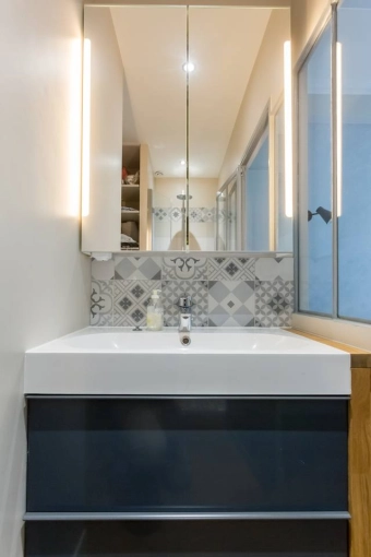 Contemporary, Bathroom, Chic, Full Project