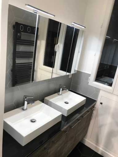 Contemporary, Bathroom, Chic, Full Project
