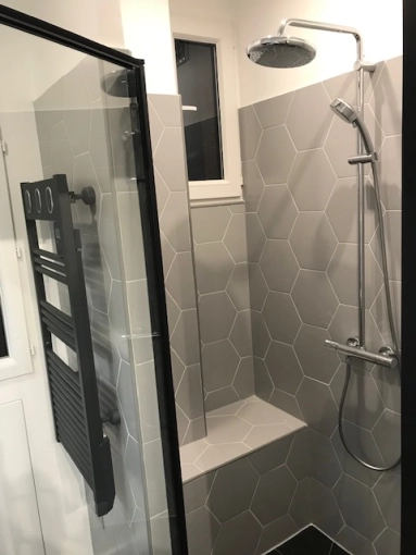 Contemporary, Bathroom, Chic, Full Project