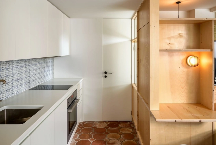 Minimalist, Contemporary, Scandinavian, Kitchen, Nature, Wabi-sabi, Full Project, Creation of exclusive furniture, 3D ambiance, Plan, Renovation