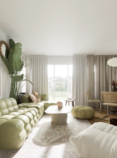 Home, Bohemian, Japanese, Scandinavian, Vintage, Nature, Full Project, Creation of exclusive furniture