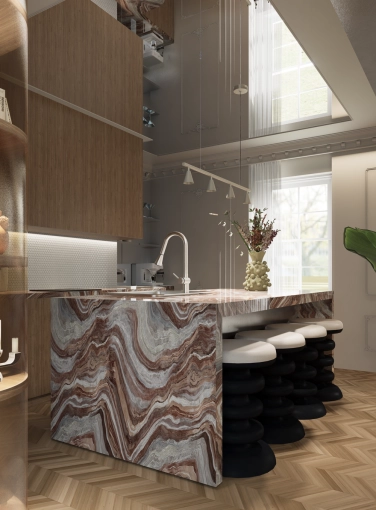 Minimalist, Contemporary, Japanese, Kitchen, Chic, Full Project