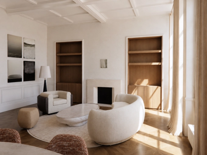 Chic, Living room, Full Project