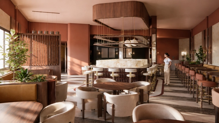 Restaurant, Chic, Full Project