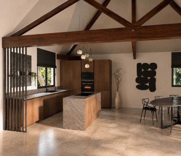 Home, Contemporary, Kitchen, Consultation Visit, 3D ambiance, Plan
