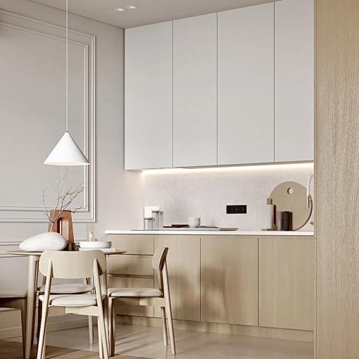 Minimalist, Contemporary, Scandinavian, Kitchen, Chic, Nature
