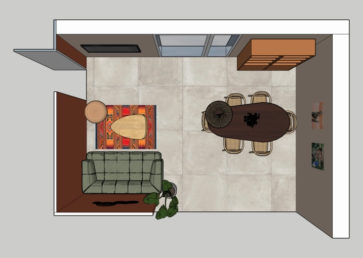 Dining room, 3D ambiance