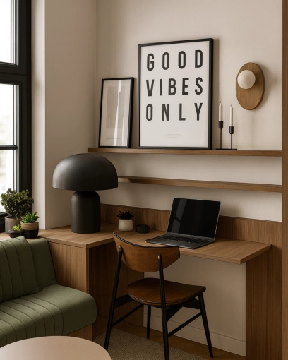 Minimalist, Contemporary, Chic, Office, Consultation Visit, Full Project, Creation of exclusive furniture, Shopping list, 3D ambiance, Plan, Renovation