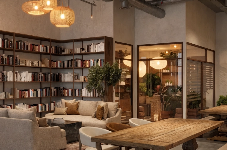 Rustic, Japanese, Retail / store, Vintage, Chic, Wabi-sabi, Consultation Visit, Full Project, Creation of exclusive furniture, Shopping list, 3D ambiance, Plan, Renovation