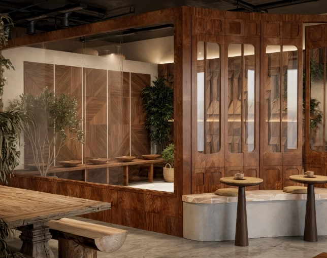 Rustic, Japanese, Retail / store, Vintage, Wabi-sabi, Consultation Visit, Full Project, Creation of exclusive furniture, Shopping list, 3D ambiance, Plan, Renovation