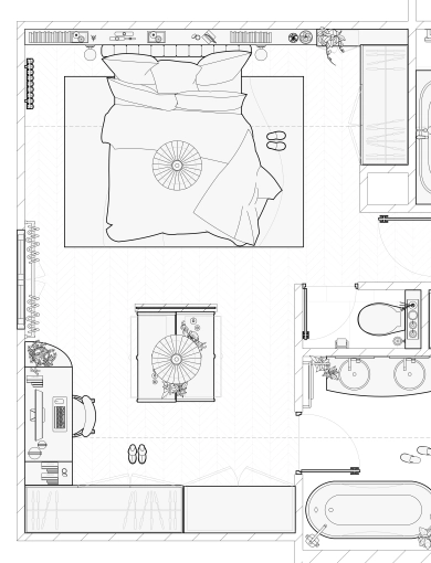 Appartement, Projet complet, Plan