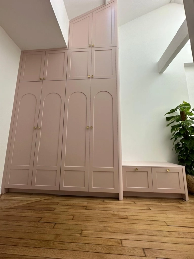 Contemporain, Dressing, Projet complet, Création de meubles