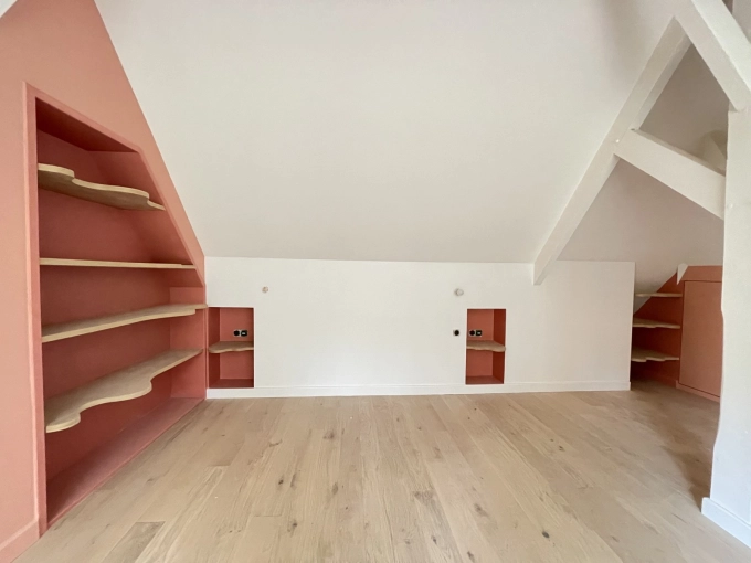 Contemporain, Chambre, Projet complet, Création de meubles, Rénovation