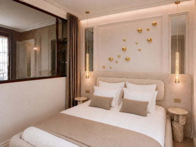 Hotel, Room, Chic, Creation of exclusive furniture, 3D ambiance