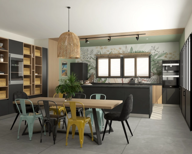 Contemporary, Dining room, Consultation Visit, Creation of exclusive furniture, Plan