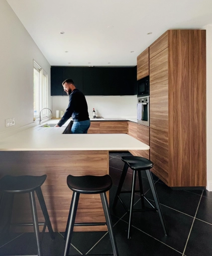 Contemporary, Kitchen, Chic, Plan