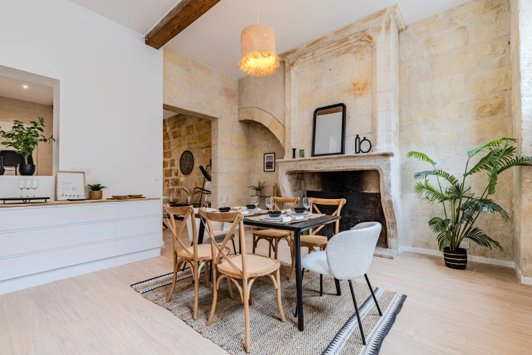 Bohemian, Wabi-sabi, Dining room, Plan, Renovation