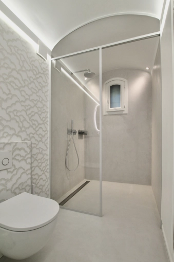 Minimalist, Bathroom, Chic, Wabi-sabi, Full Project, Creation of exclusive furniture, Renovation