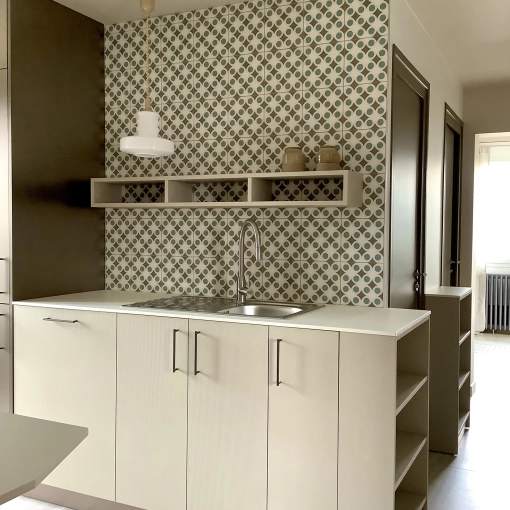 Contemporary, Vintage, Kitchen, Chic, Full Project, Creation of exclusive furniture, Renovation