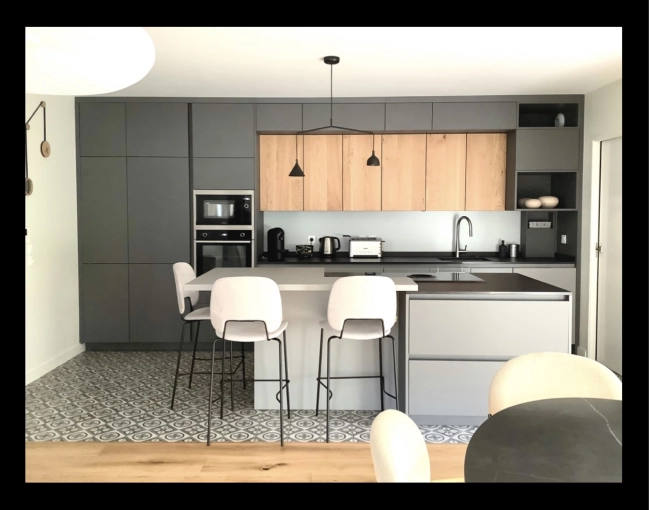 Scandinavian, Kitchen, Chic, Full Project, Creation of exclusive furniture, Renovation