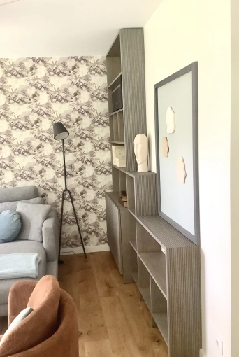Contemporary, Chic, Living room, Coach shopping, Creation of exclusive furniture, Shopping list, Renovation