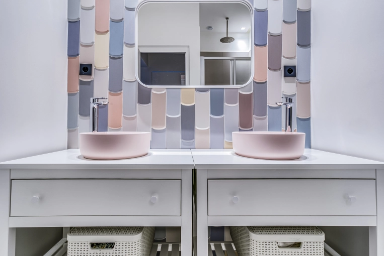 Contemporary, Bathroom, Chic, Consultation Visit, Full Project, Shopping list, 3D ambiance, Plan, Renovation