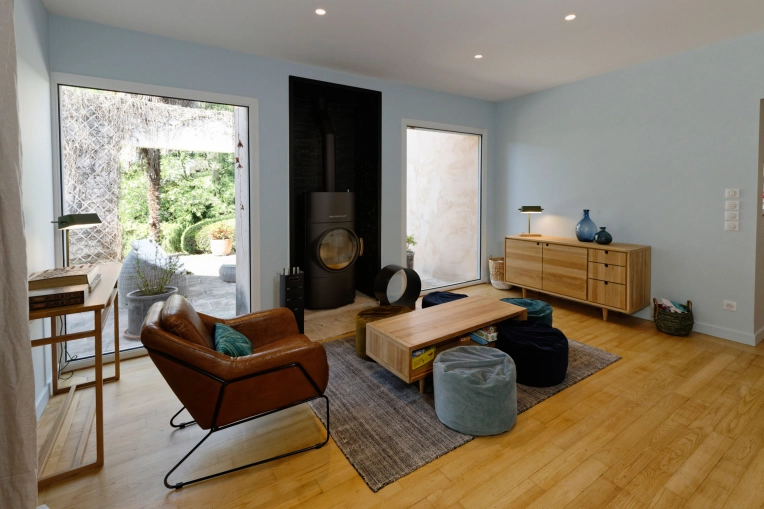 Industrial, Bohemian, Contemporary, Scandinavian, Nature, Living room, Consultation Visit, Coach shopping, Shopping list, Textile designer, Plan, Renovation