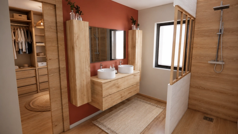 Contemporary, Bathroom, 3D ambiance