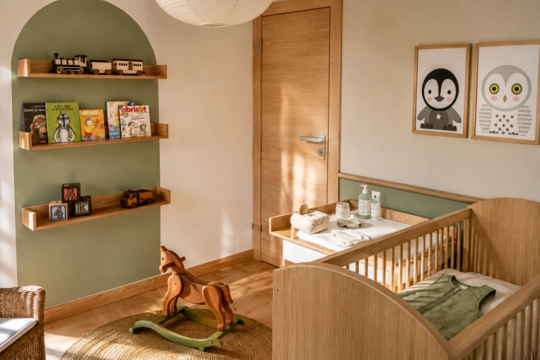 Scandinavian, Room, Full Project, 3D ambiance