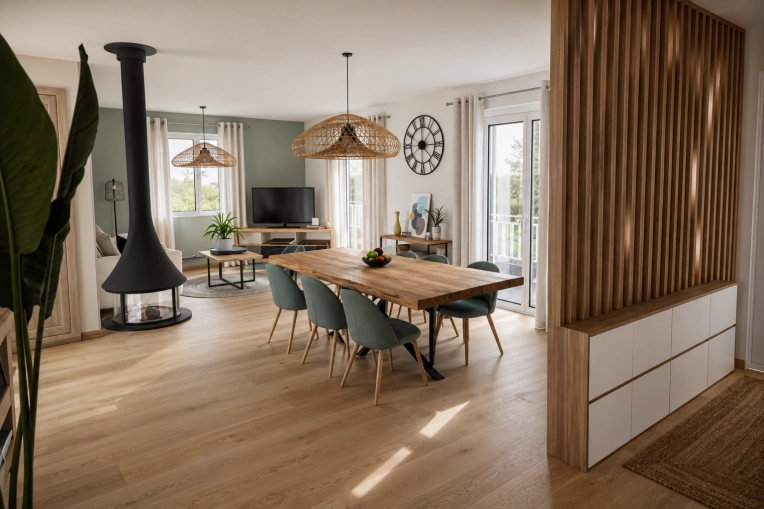 Home, Contemporary, Scandinavian, Home Staging, 3D ambiance