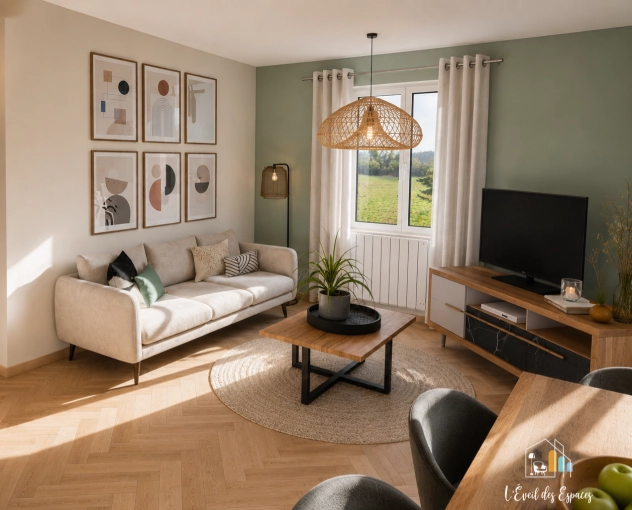 Home, Contemporary, Scandinavian, Home Staging, 3D ambiance